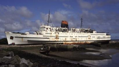 Dee Estuary Ship Being Turned Into Zombie Attraction Bbc News