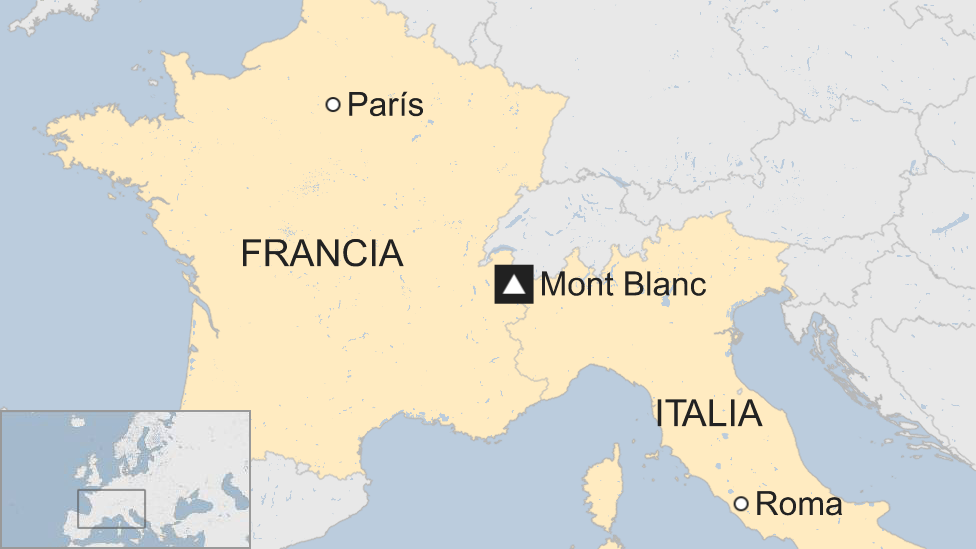 mont blanc mapa Mont Blanc: la indignación que causó el exmarine que abandonó una 