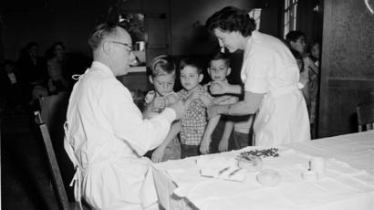 Vacunación de viruela en 1953