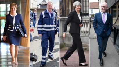 General Election 2017 Politicians Clothes On The Campaign Trail