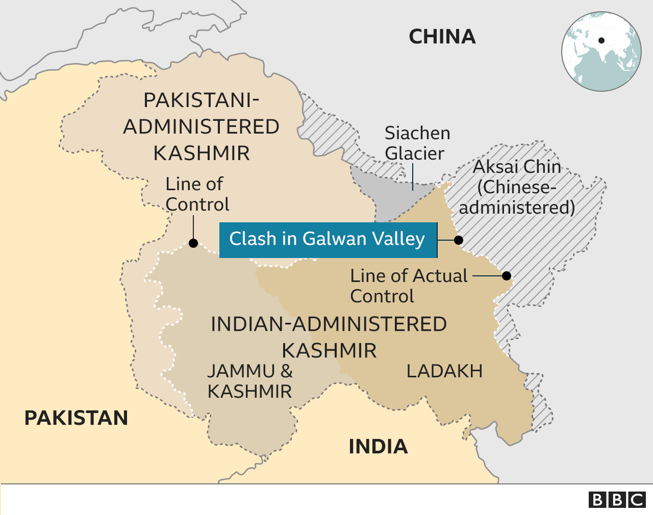 India-China clash: 20 Indian troops killed in Ladakh fighting ...