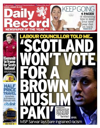 The papers: MSP reveals racist insults - BBC News