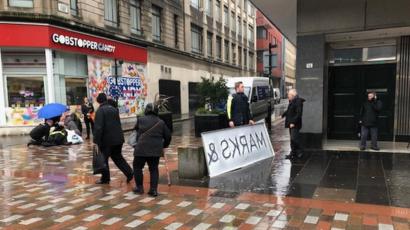 Two Women Hit By Falling M S Sign In Glasgow City Centre Bbc News