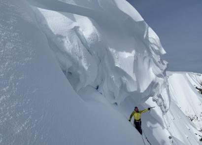 Huge Cornice Highlights Potential Risk In Scottish Hills Bbc News