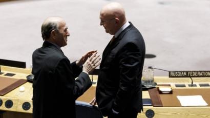 Elliott Abrams y Vassily Nebenzia