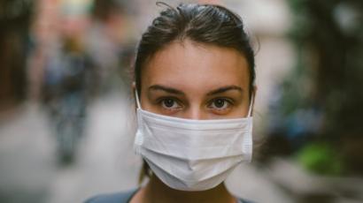 Image result for white people wearing flu masks