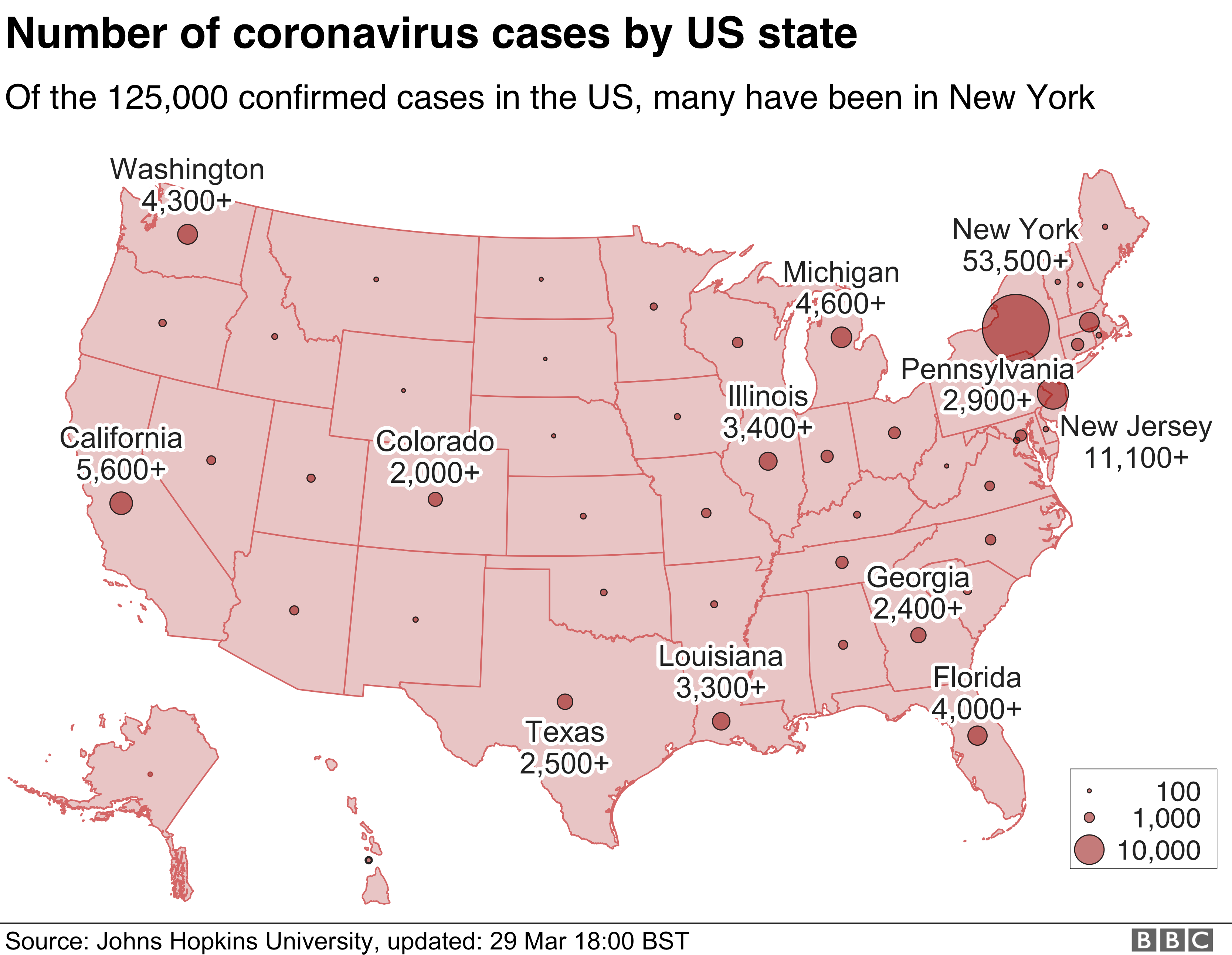 Coronavirus Usa Update Today Map