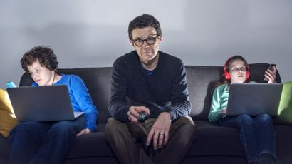 The End Of Watching Tv As A Family Bbc News
