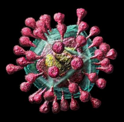 Ilustrasi virus corona