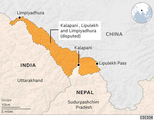 map of india and china India And China How Nepal S New Map Is Stirring Old Rivalries map of india and china