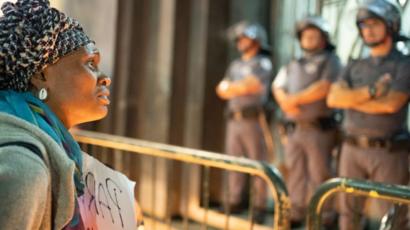 Protesta contra la brutalidad policial en Brasil