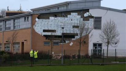 Safety Review After Ceiling Tile Falls On Pupil Bbc News