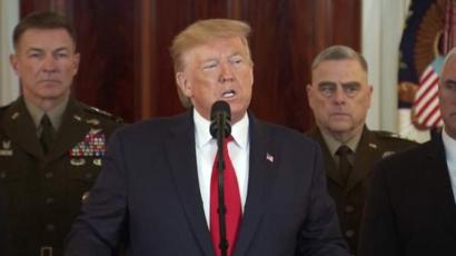 Ông Trump trước đó đã đe dọa có hành động quân sự với Iran nếu bị tấn công
