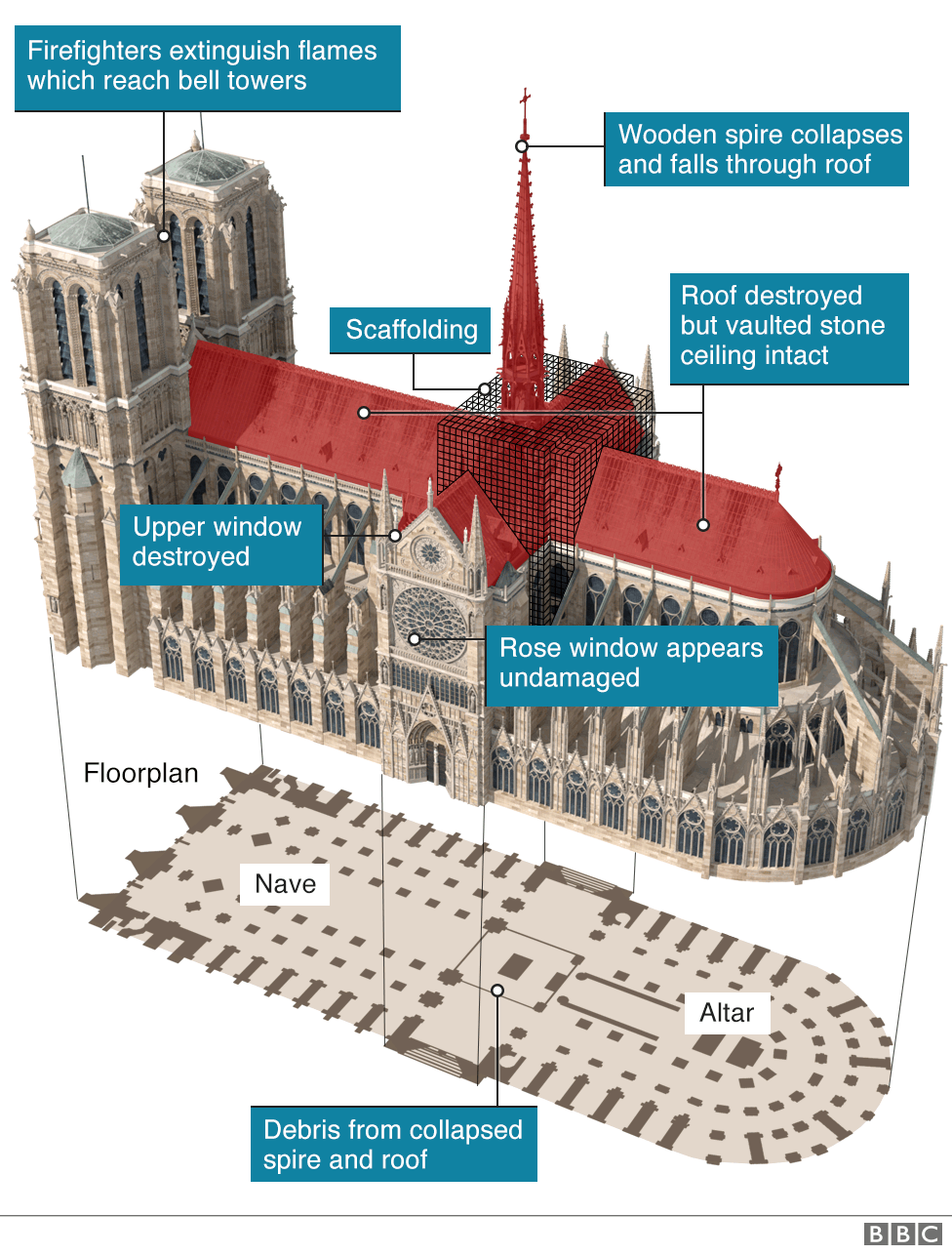 Notre Dame Fire Temporary Wooden Cathedral Proposed Bbc News