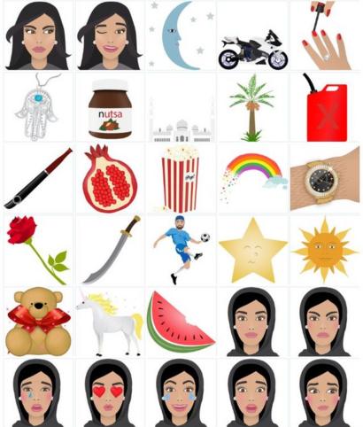 whatsapp iphone emoji girl hijab