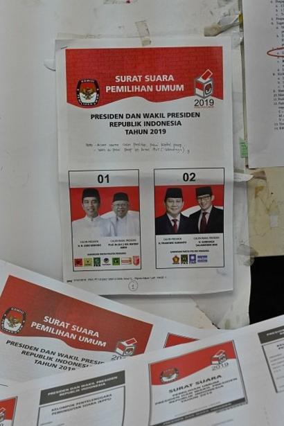 Surat suara pilpres 2019