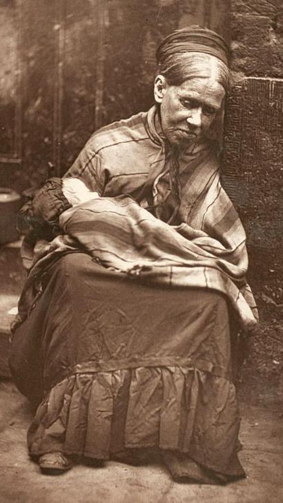 'The Crawlers' - Destitute woman, Covent Garden, 1877