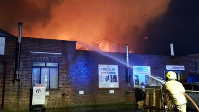 Waltham Abbey Fireplace Shop Stock Destroyed By Fire Bbc News