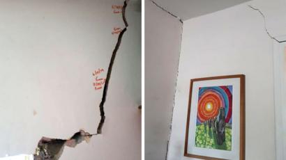 Council Tenant Can See Daylight Through Cracks In House Bbc News