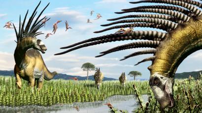 El Dinosaurio Descubierto En Argentina Que Tenia Un Abanico De
