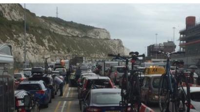 Ferry Passengers At Port Of Dover Facing Long Delays Bbc News