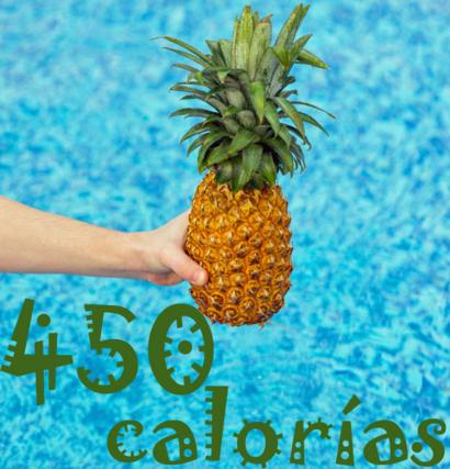 agua de piña cuantas calorias tiene
