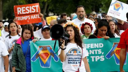 Marcha a favor del TPS