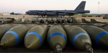 Bombs waiting to be loaded at Barksdale