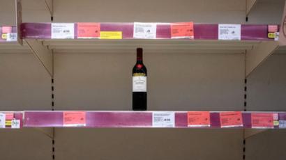 Coronavirus Shoppers Stock Up On Alcohol Amid Lockdown Bbc News