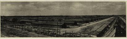 Campo de concentración de Auschwitz: vista de Birkenau / Sección B. Foto tomada por guardia o SS.