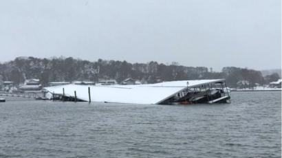 Us Snowstorm Kills Three In North Carolina Bbc News