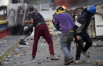 Enfrentamientos en Venezuela