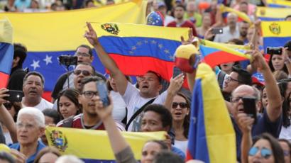 Manifestación de la oposición