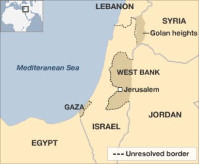 west bank middle east map Obstacles To Middle East Peace Borders And Settlements Bbc News west bank middle east map