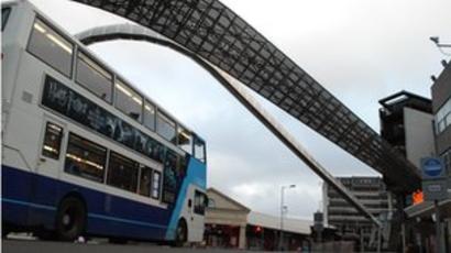 Coventry Bus Lane To Become More Obvious To Pedestrians Bbc News