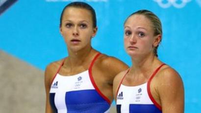 London 2012 Divers Tonia Couch And Sarah Barrow Miss Medals Bbc