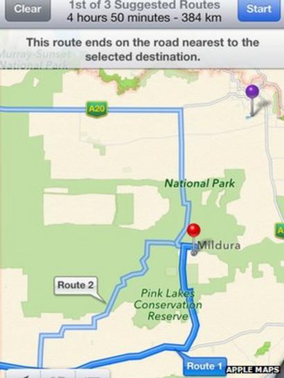 Apple Maps Is Life Threatening To Motorists Lost In