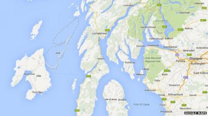 Google Maps Wipes Out Scottish Island Of Jura Bbc News