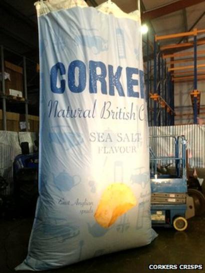 Huge Crisp Bag Breaks World Record Bbc News