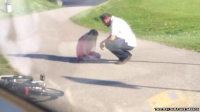 Sweden Hero Driver Stops Bus To Comfort Crying Girl Bbc News