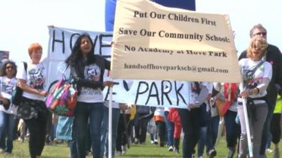 Hove Park Academy Plan Rejected After Protests Bbc News