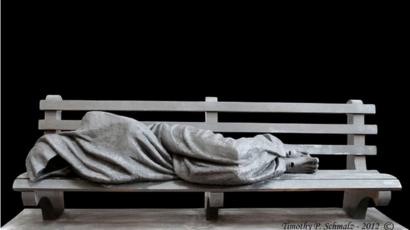 Tim Schmalz Seeks Home For His Homeless Jesus Bbc News