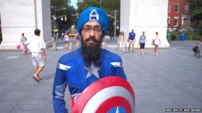 The Sikh Captain America Fights Racial Stereotypes Bbc News