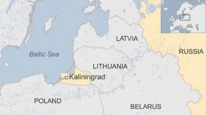 map of russia and poland Poland To Build Russia Border Towers At Kaliningrad Bbc News map of russia and poland