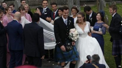 Andy Murray Marries Girlfriend Kim Sears In Dunblane Bbc News