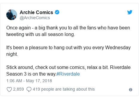 Riverdale Death Jail And A Supernatural Season Three Bbc News