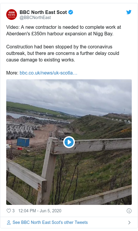 New Contractor Needed For 350m Aberdeen Harbour Expansion Bbc News