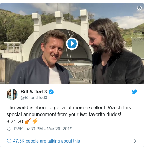 Excellent Bill And Ted To Go On Summer Adventure Bbc News