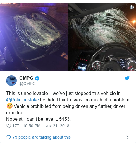 Get Wallpaper Man Pulled Over For Driving With Shattered Windscreen Bbc News For Android Free