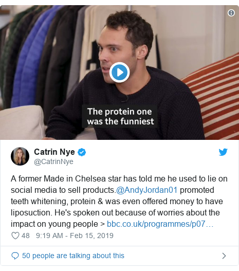 Made In Chelsea S Andy Jordan Being An Influencer Made Me A Puppet Bbc News